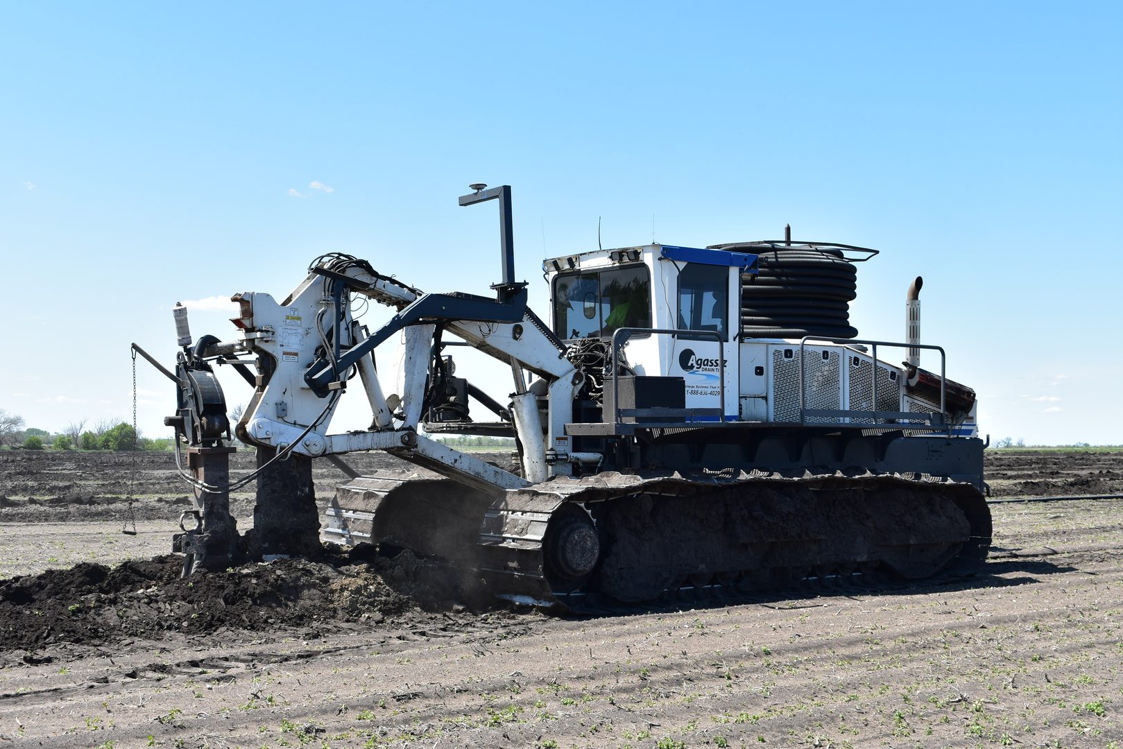 Tile Plow in Action